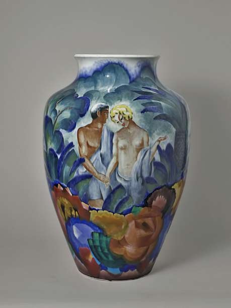 Louis-Jules-Trager-Adam and Eve vase 